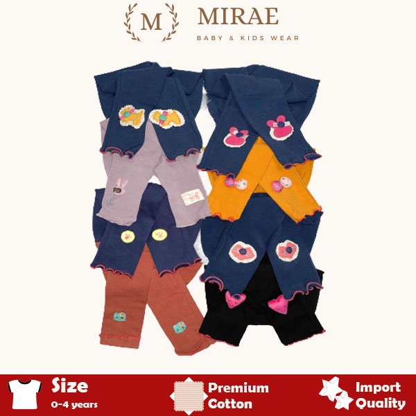 Leging anak perempuan 1 tahun , 2 tahun, 3 tahun, 4 tahun  import / legging bayi 0-12 bulan celana l