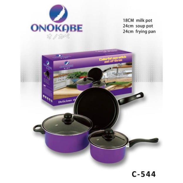 Panci Set ONOKABE Set 5 pcs/Panci Set Teflon
