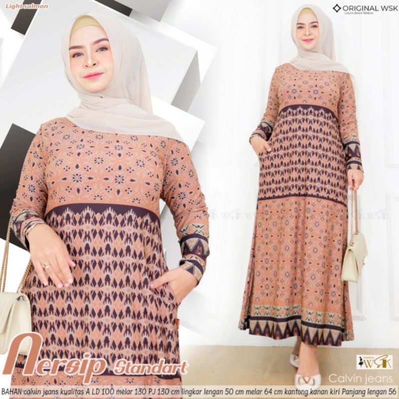 GAMIS CALVIN JEANS SUPER ADEM NERSIP DRESS ORI BERLABLE WSK DAN AGR