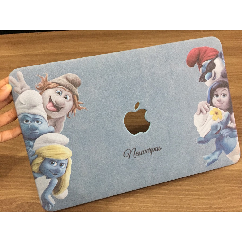 MACBOOK Case CUSTOM SMURF NEW AIR PRO RETINA 11 12 13 14 15 16 INCH NON /  WITH CD ROOM / TOUCHBAR / TOUCH ID / M1 2020 2021 2022