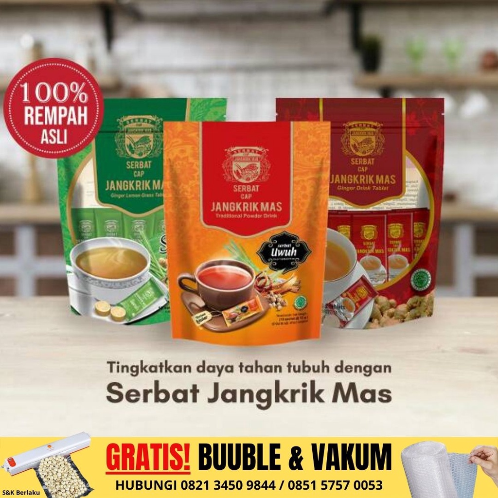 

Minuman herbal tradisional serbat jangkrik mas ( jahe , uwuh , sereh ) – kuliner soloo