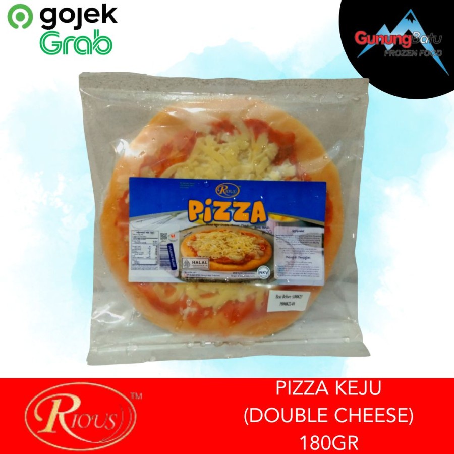 

RIOUS BERNARDI PIZZA KEJU (DOUBLE CHEESE) 180GR