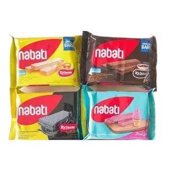 

Wafer Nabati Keju/Cokelat/Pink Lava/Vanilla