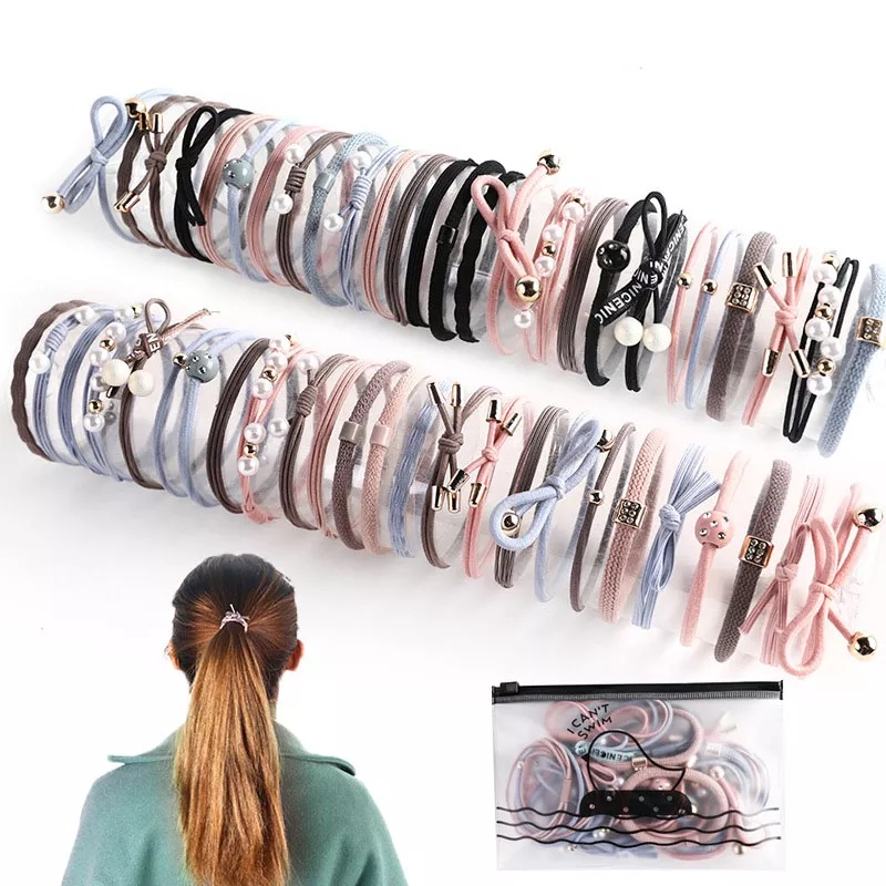 ( GS ) IKAT RAMBUT BAHAN KARET STYLE KOREA  ISI 12 PCS