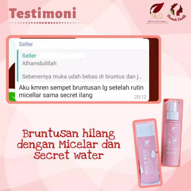 MICELLAR WATER SR12 / PEMBERSIH MAKE UP