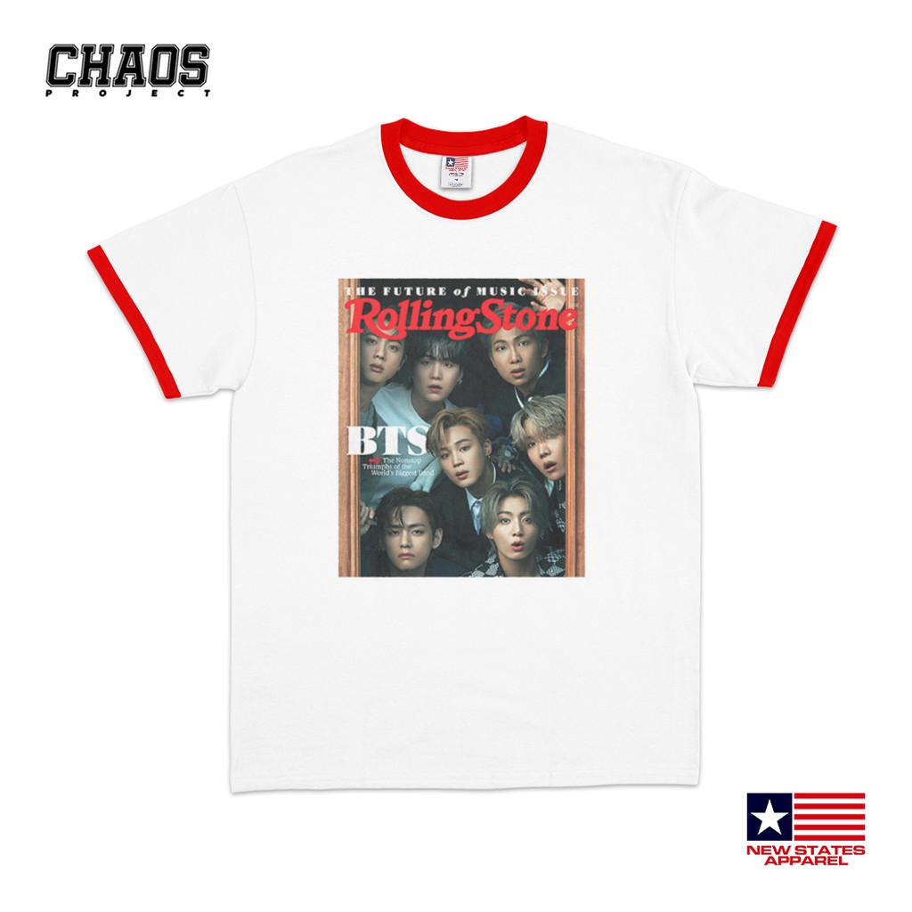 BTS - Rolling Stone Cover Magazine Ringer | Kpop T Shirt