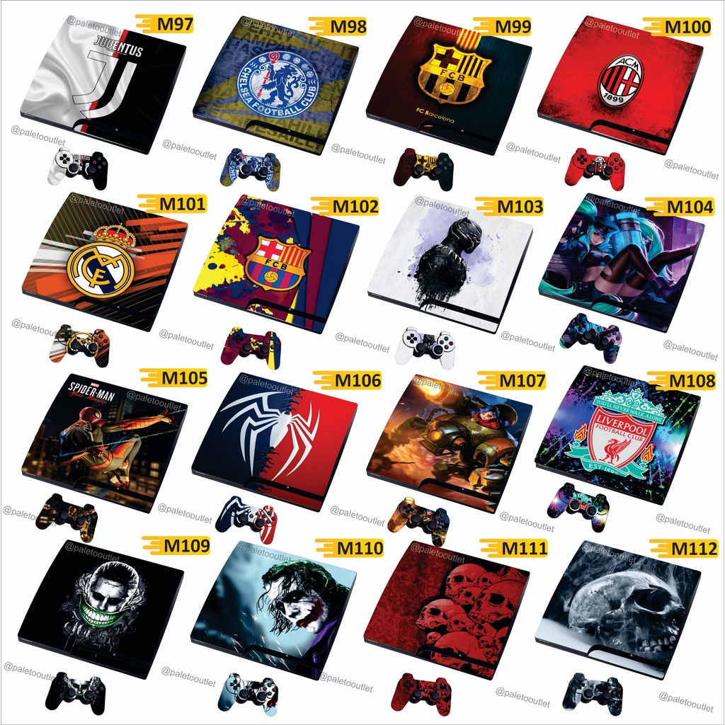 Garskin Ps3 Slim ps3 Fat ps3 super slim Sticker Vinyl decal