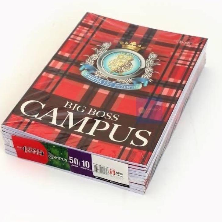 

Kekinian buku tulis big bos 50 lembar ,.