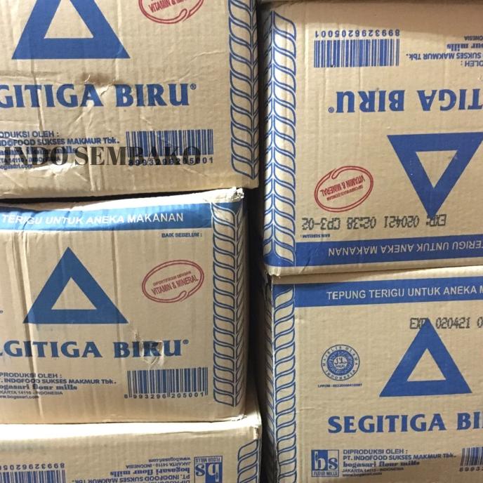 

Tepung Terigu 1kg Segitiga Biru 12 BUNGKUS / Tepung Segitiga Biru Dus