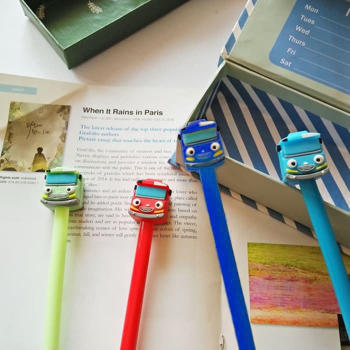 

Populer Pulpen Tayo / Gel Pen Karakter Mobil Bus Car Pena Lucu Souvenir Unik Elegan