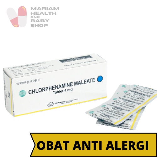 CTM Tab 4Mg Novapharin Isi 100 | Obat Anti Alergi