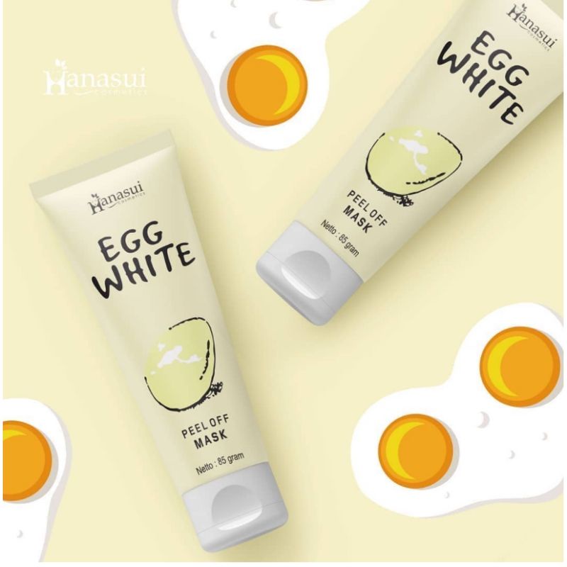 HANASUI Egg White Peel Off Mask 80g