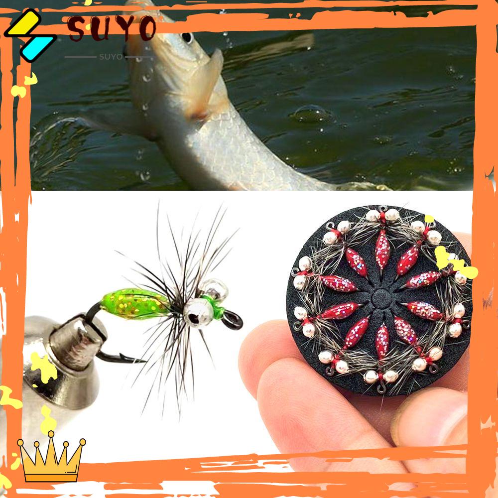 Suyo 5pcs Umpan Pancing Fly Fishing Simulasi DIY Dengan Kail