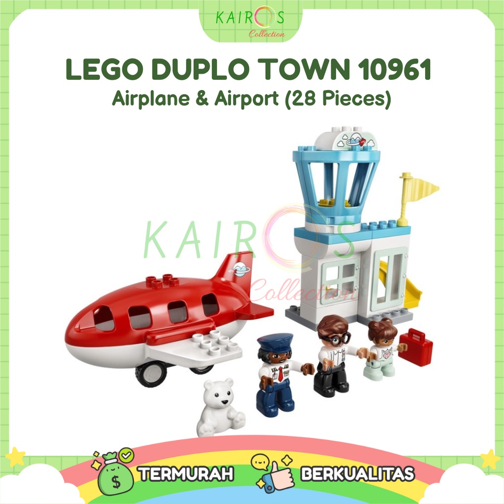 LEGO DUPLO Town 10961 Aeroplane &amp; Airport (28 Pieces)