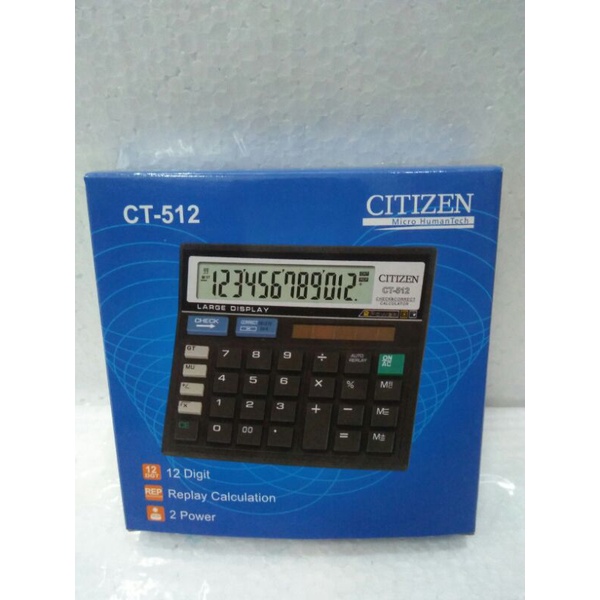 

alat hitung,calculator merek CITIZEN tipe CT-512