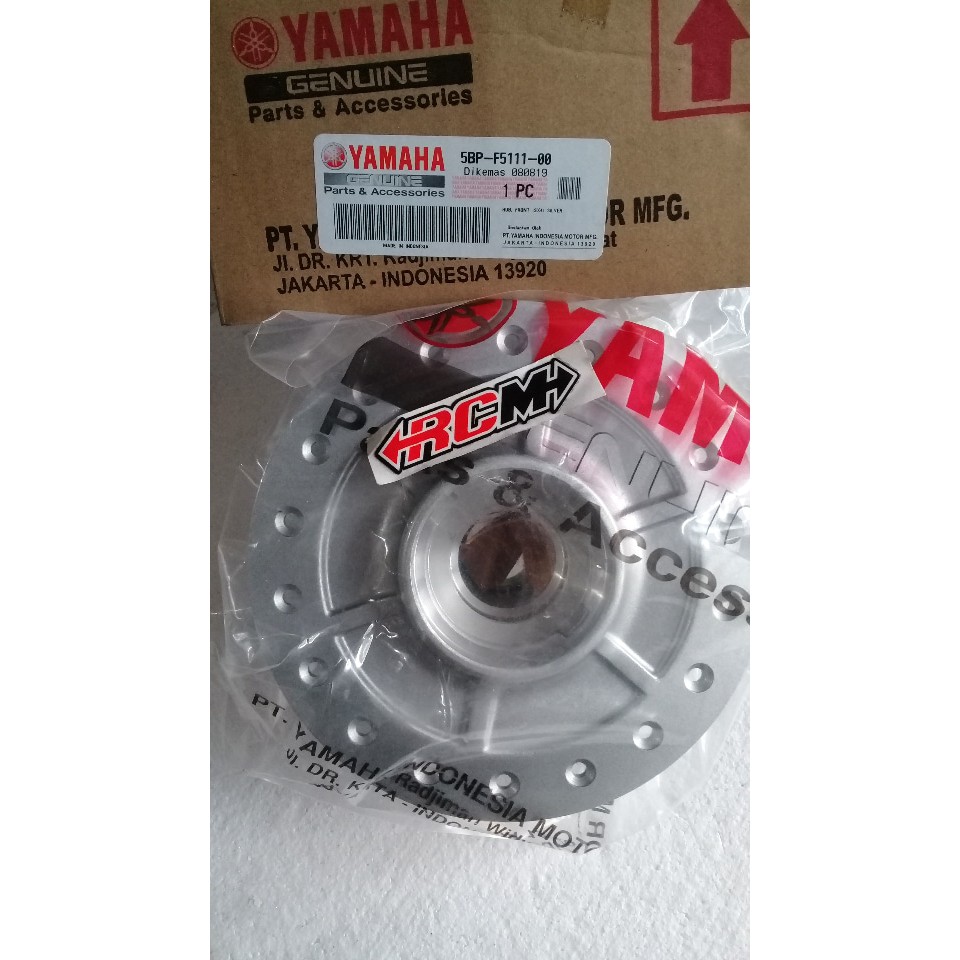 HUB FRONT TROMOL TEROMOL RODA DEPAN SCORPIO WARNA SILVER ORI ORIGINAL YAMAHA YGP ASLI 5BP-F5111-00