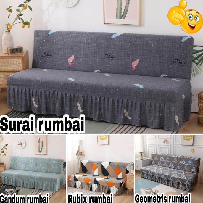 Cover sofa bed INFORMA,GOTHAM,IVARO elastis Sarung RUMBAI penutup sofa