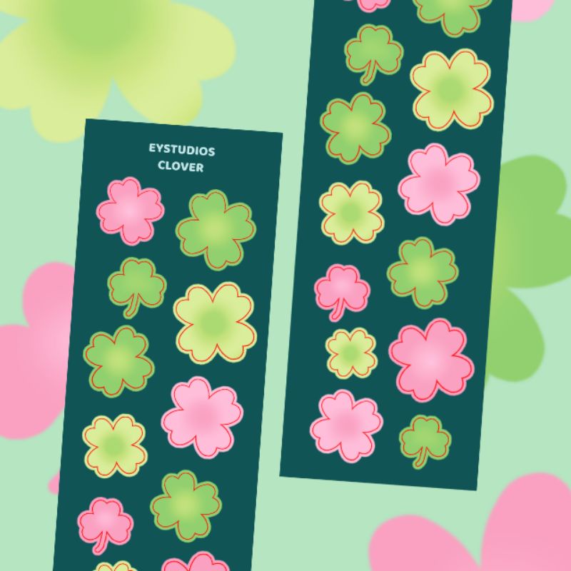 eystudios - Clover Kisscut Journal / Polcos Sticker