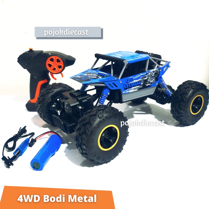 RC Rock Crawler Alloy New Version 2.4Ghz Frekwensi Tidak Tabrakan