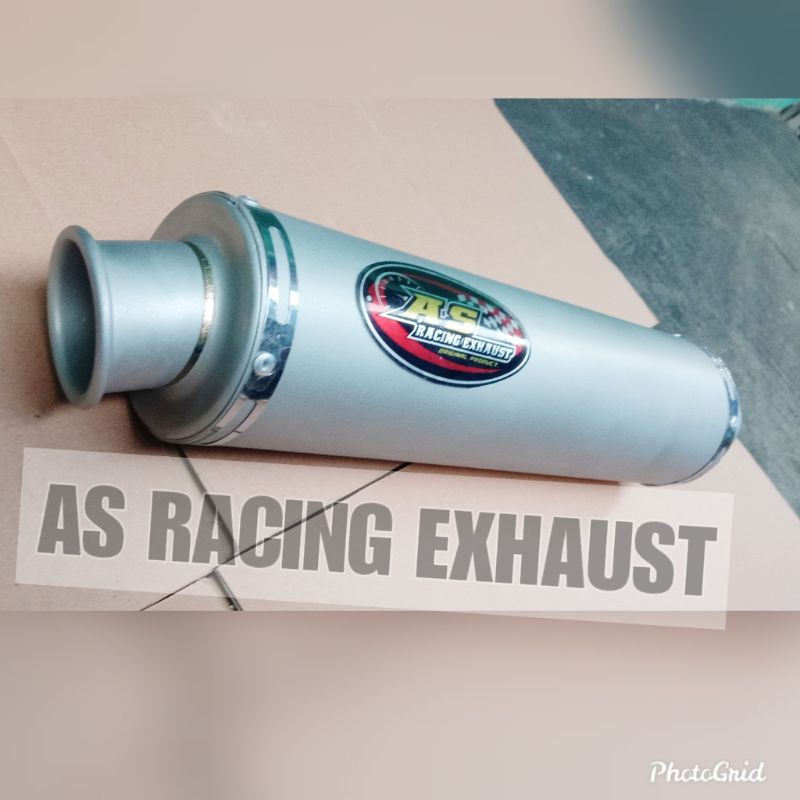 silencer knalpot racing Vixion SATRIA FU R15 V3 CBR150R facelift SILENCER ONLY INLET 50mm TITANIUM