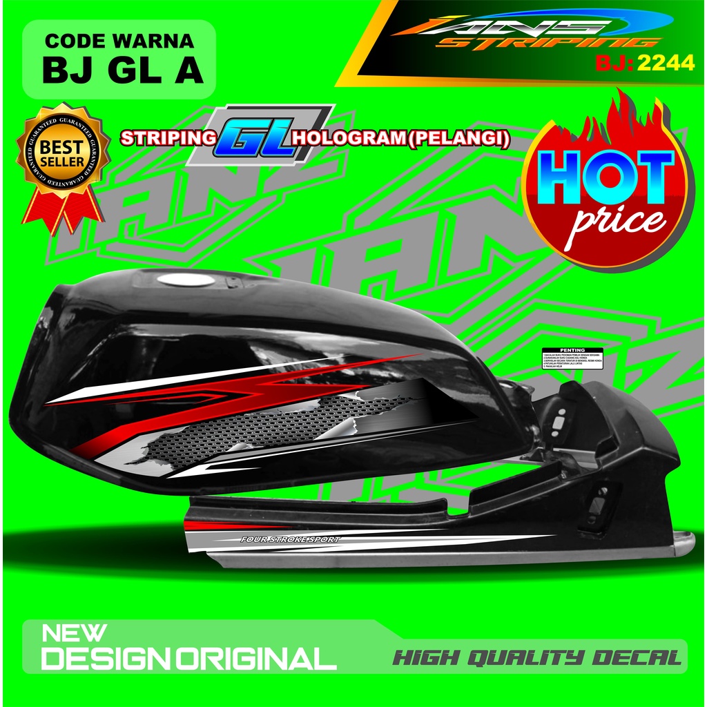 STRIPING COSTUM GL MAX / VARIASI STIKER MOTOR GL PRO / STIKER COSTUM GL 100