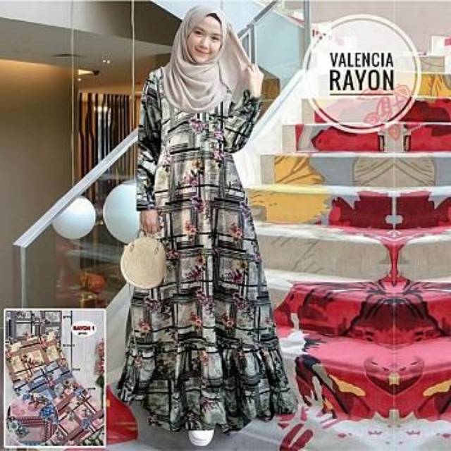 GAMIS VALENCIA RAYON 4warna