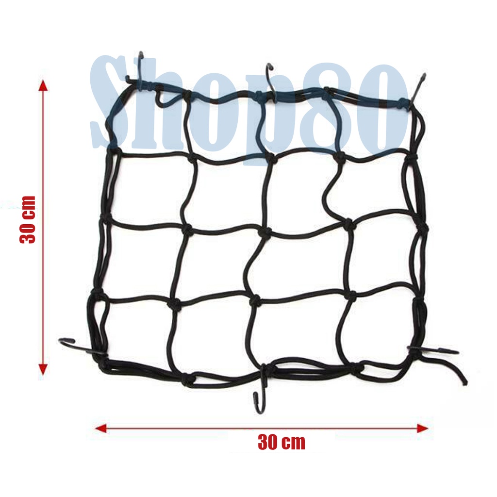 Cargo Net Sepeda Motor Tali Pengikat Jaring Jala Karet Helm Barang Bagasi Helmet