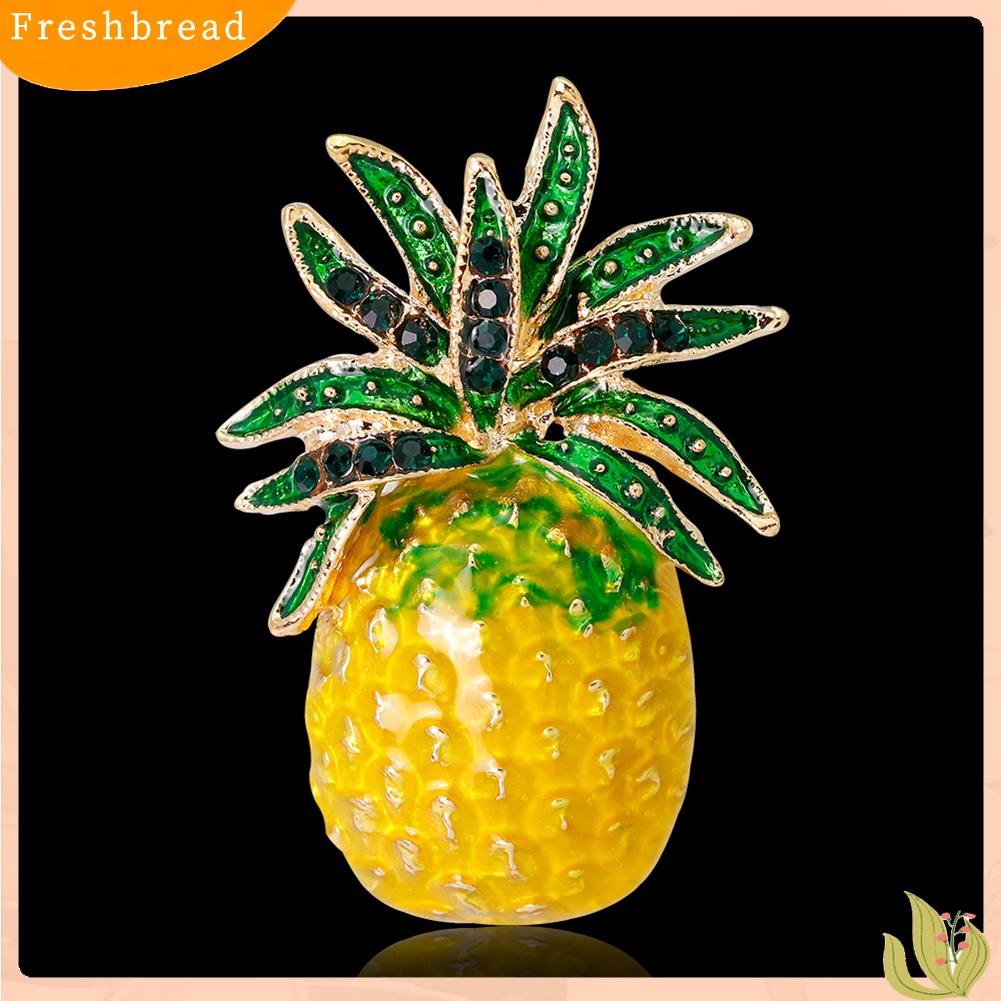 [ TERLARIS]Creative Fruit Pineapple Brooch Pin Shirt Scarf Dress Women Jewelry Decor Gift