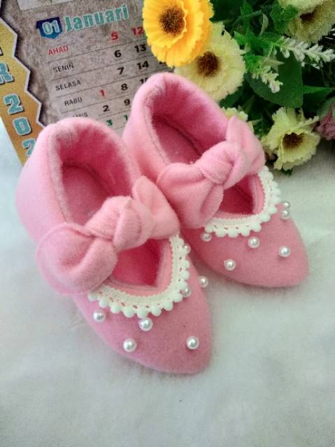 Baby flat shoes(pinkpearl)