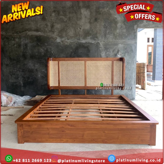 Tempat Tidur Minimalis Jati 4 Laci Dipan Minimalis Laci Dipan Jati - 120x200 Platinumliving Furnitur