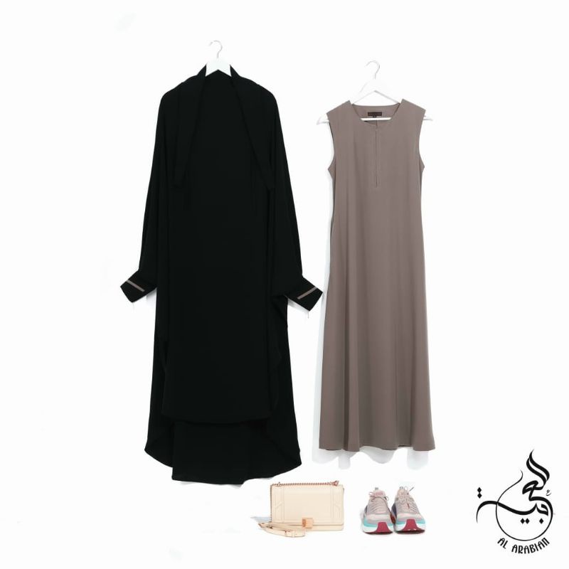 Abaya French Khimar Alya Set (Part 2) - Al Arabian Butik