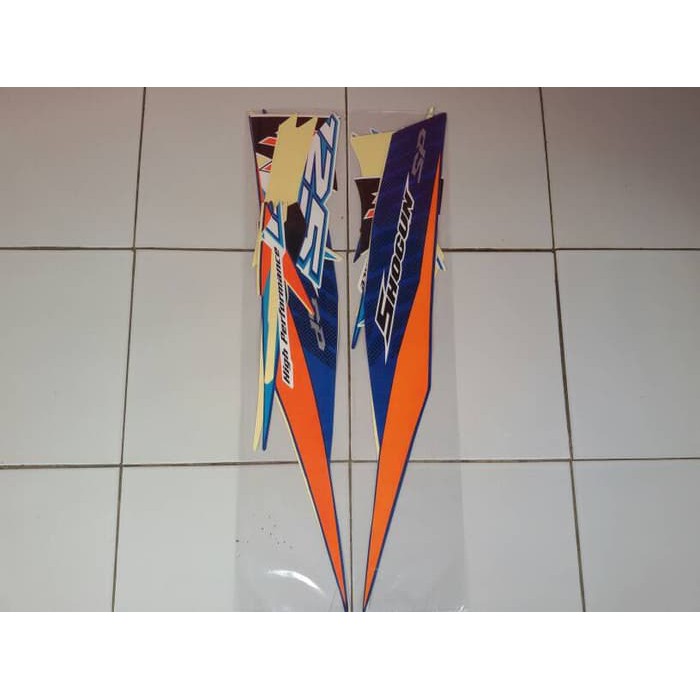 striping motor shogun sp 125 2008 biru