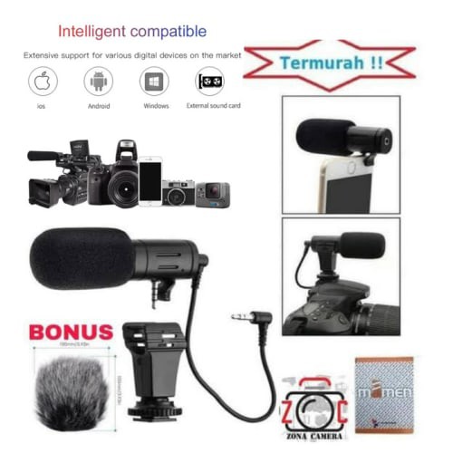 MAMEN Microphone MC-06 Shotgun Vlog Kamera & Smartphone Smule Youtube