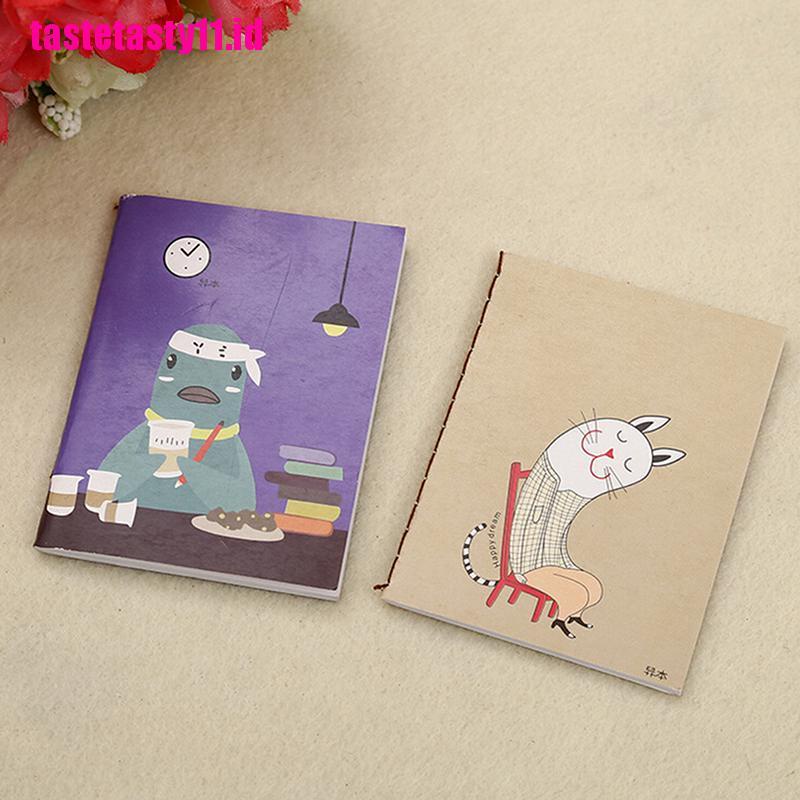 1 Pc Buku Catatan / Diary / Jurnal Mini Motif Kartun Lucu