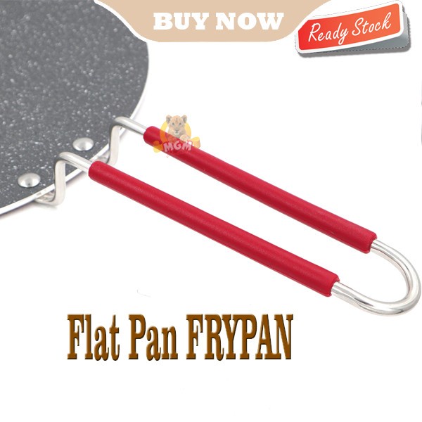 PREMIUM Marble series NON Stick Flat pan 30CM FRYPAN datar Kulit kebab