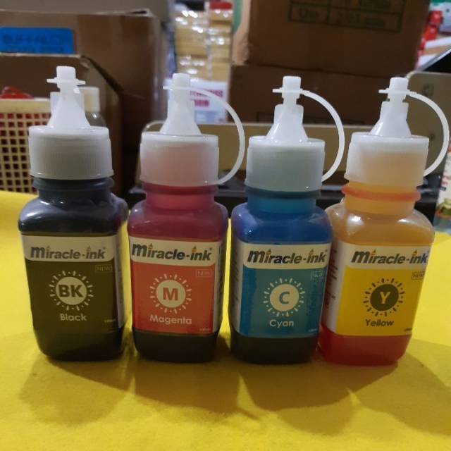 Tinta printer inject / injek miracle ink canon (1 botol)