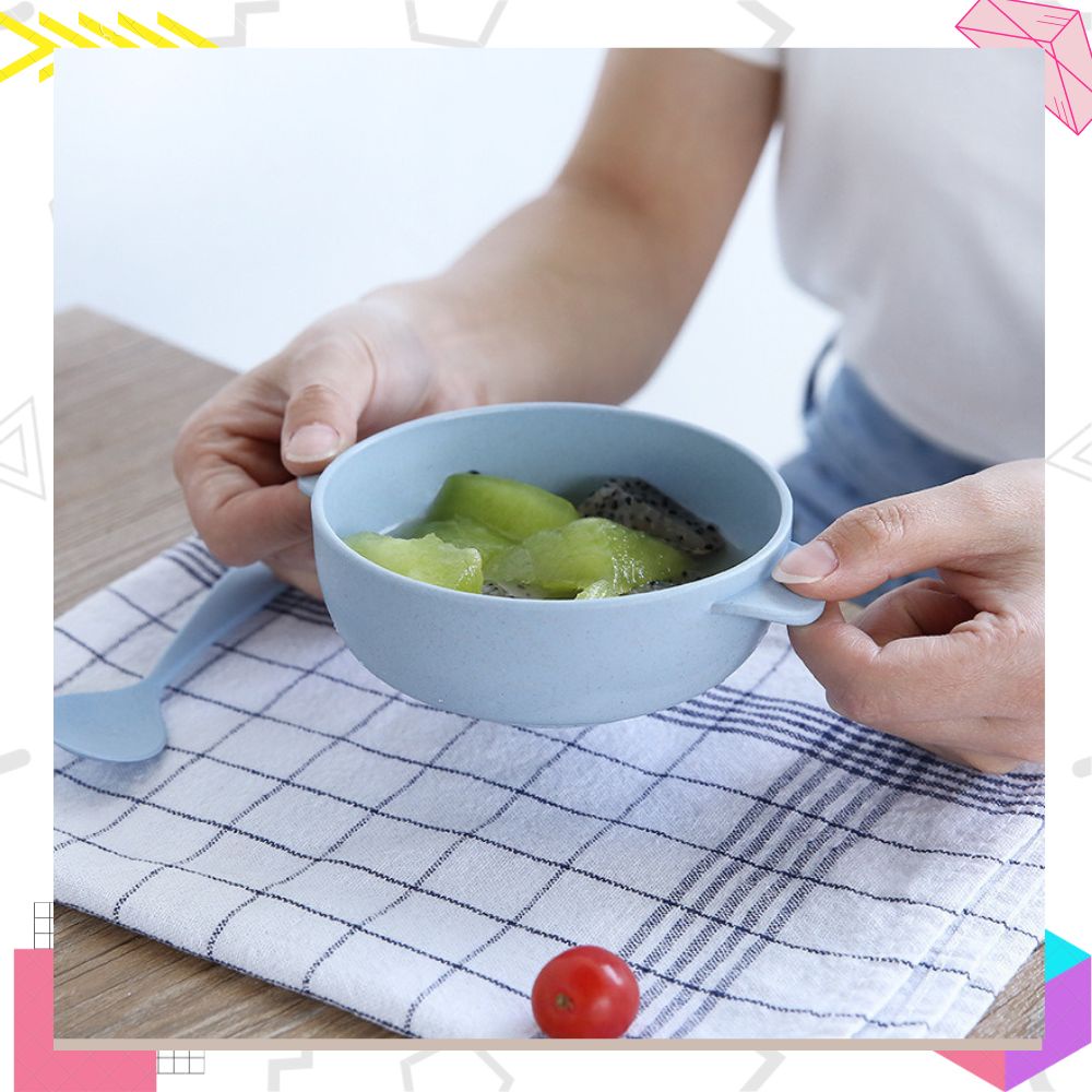 LEXJAKARTA  Mangkok Piring Sendok Makan Bayi Mini Mpasi Anti Tumpah Baby Safe Travel Set BPA Free / Mangkok Makan Anak / Mangkok Makanan / Mangkok Mini