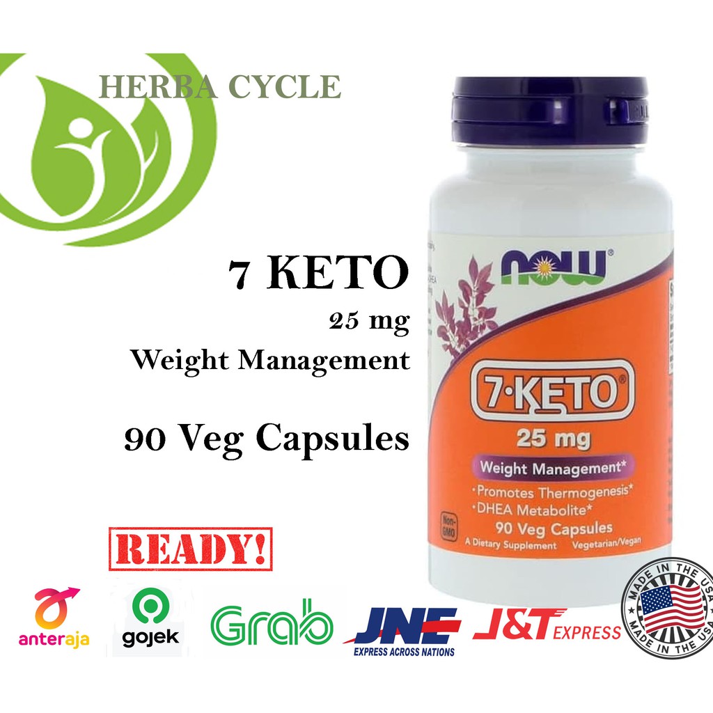 Now Foods 7 KETO 25 mg 90 Veg Now 7 KETO ORI USA Now Keto