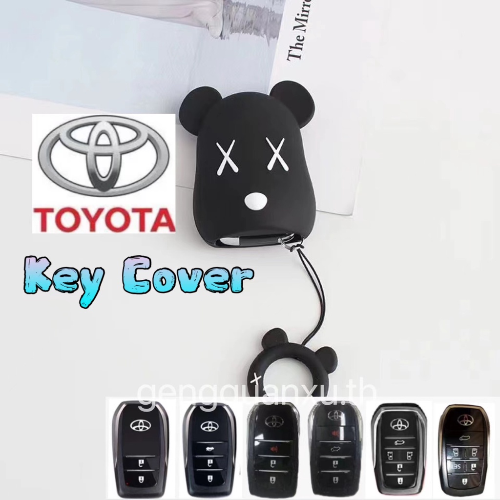 Casing Kunci Remote Mobil Motif Kartun Untuk Toyota Hilux Rogue Revo Innova Fortuner Harrier Camry Vellfire