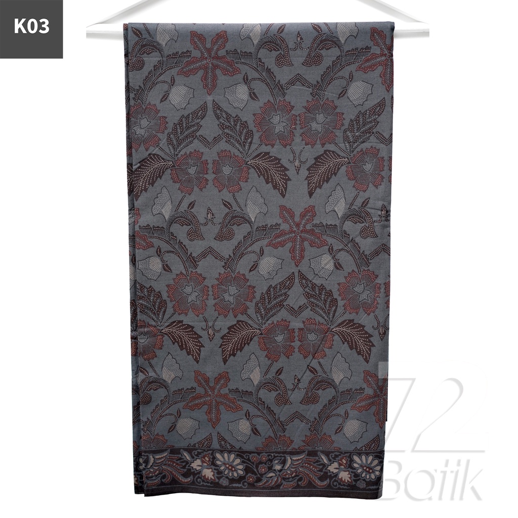 KAIN BATIK PREMIUM Bahan Katun Motif Kembang Singkong Warna Orange 722038 Cap 72 Jarik Jarit Samping Kebat Panjang Batik Katun Modern Premium Bahan Seragam Batik Pernikahan Kantor Keluarga Murah Kamen Jadi Batik Bali Lembaran