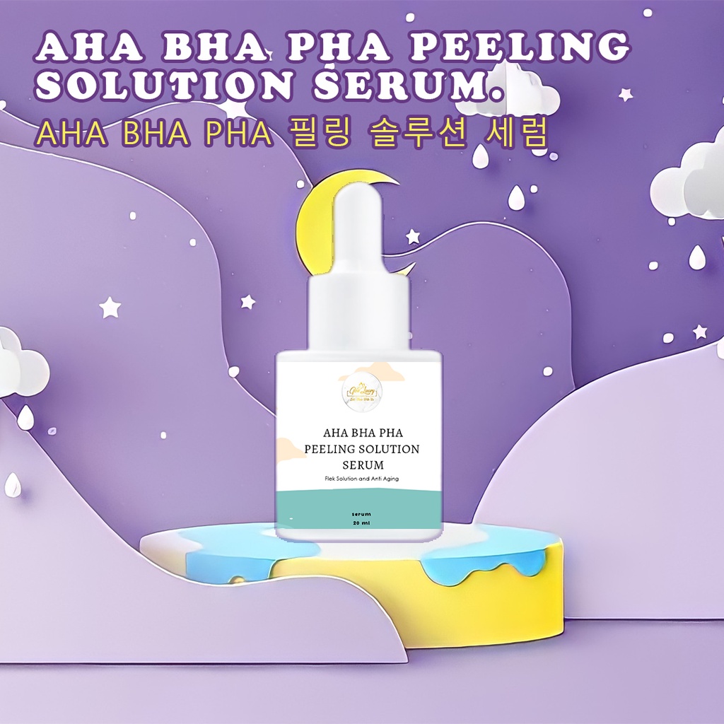 Serum AHA BHA PHA peeling solution/komedo/pori2 besar/bekas jerawat/acne/pore