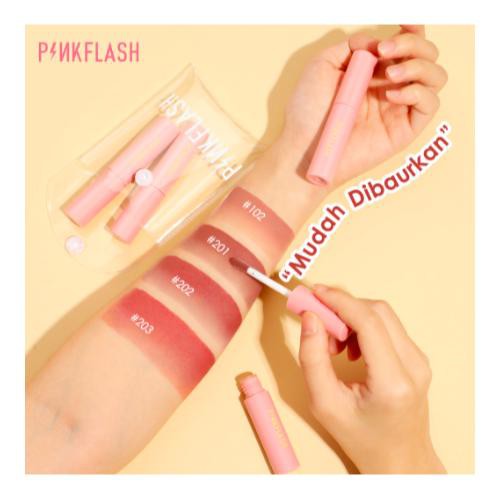 PINKFLASH Matte Liquid Lipstick Waterproof Lip &amp; Cheek Tint Double Use #OhMyKissAiry