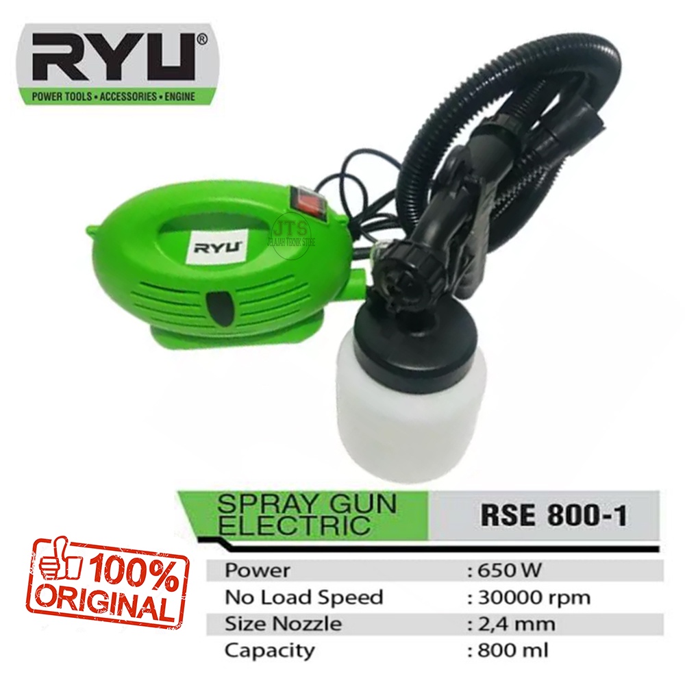 Elektric Spray Gun RSE800-1 Spet Cat Tembok Listrik Portable Paint Zoom Tabung 800 ML Japan Technolo