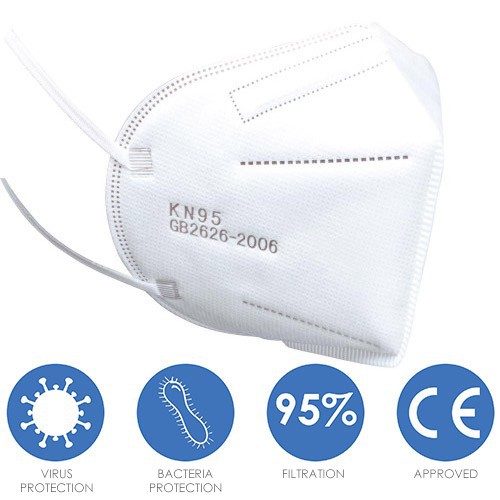 1 PC Masker 4 ply 4ply KN95 KN 95 Earloop packing per 1pc
