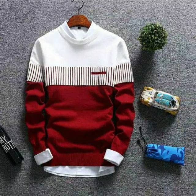 Sweater rajut Marcello red