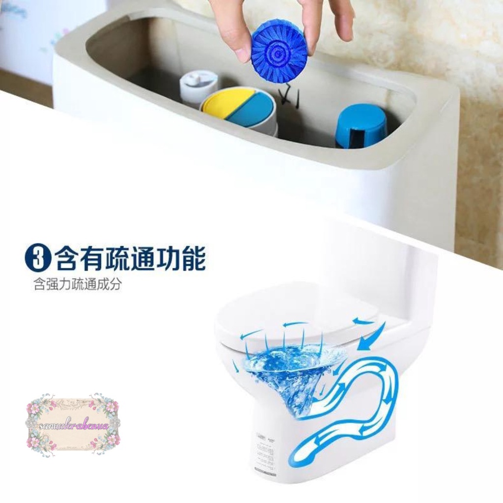 RT12 Tablet Biru Pembersih Penyegar toilet kloset anti Bau Jamur WC closet blue cleaner SiBiru SB3028