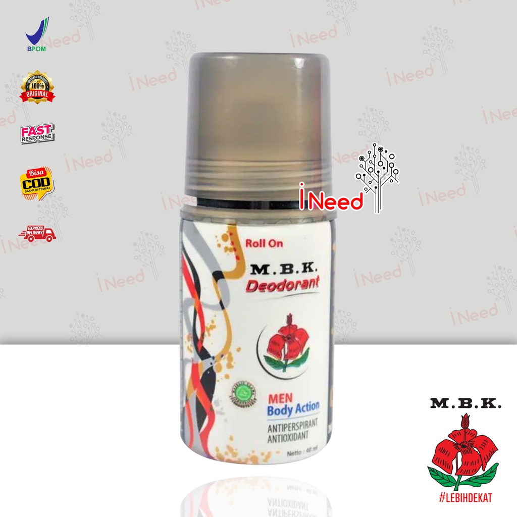 (INEED) MBK Deodorant Roll On Pria dan Wanita 40ml