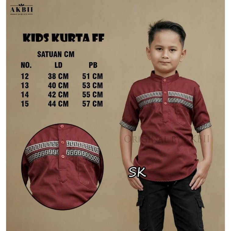 KURTA FF/ KOKO KURTA ANAK FF/ HEM ANAK/ KOKO MASA KINI