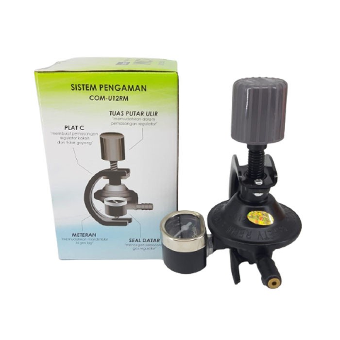 Regulator Gas Destec COM-U12RM / COM-201M Regulator Tekanan Rendah Meter - Regulator Gas Putar/Jepit