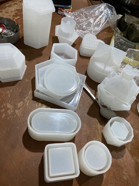 ✿ Inf ✿ Cetakan Resin Kotak Perhiasan Bentuk Pentagon Bahan Resin Silikon